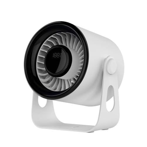 Bumiva 3D-Umluftventilator mit 100 Geschwindigkeitsstufen, Tragbar, USB-Aufladbar, f¨¹r Den Schreibtisch oder Zur Wandmontage, in Hochwertigem von Bumiva