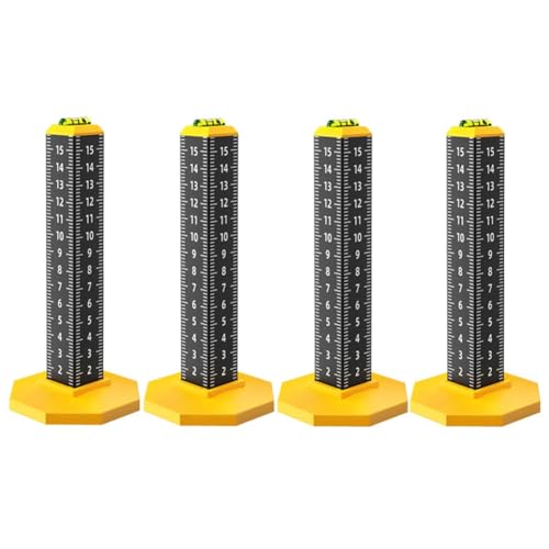 Bumiva Decken-Nivellier-Spezial-Lineal Aus Kunststoff, Markierungslinien-Gradmesser-Stick Zur Ausrichtung Von Wänden und zum Verlegen Von Bodenfliesen. von Bumiva