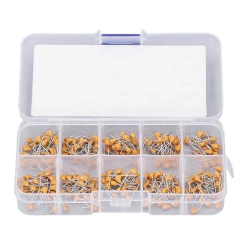 Bumiva Monolithisches Keramikkondensator-Sortiment-Kit 10 Werte 50V 10pF 20pF 30pF 47pF 56pF 68pF 100pF 1nF 10nF 100nF Sortiment-Kit Kondensator-Sortiment-Kit Bumiva Monolithisches Keramikkondensator-Sortiment-Kit 10 Werte 50V 10pF 20pF 30pF 47pF 56pF 68pF 100pF 1nF 10nF 100nF Sortiment-Kit Kondensator-Sortiment-Kit von Bumiva