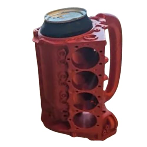 Bumiva Motorblock-Dosentasse, Lustige Mechaniker-Motortasse, 340 Ml, Einmachglashalter, Automechaniker-Geschenk für Autoliebhaber von Bumiva