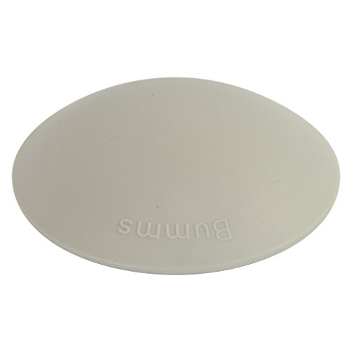 Türstopper Bumms Türpuffer Wandpuffer selbstklebend und schraubbar für Wand und Boden 60mm (grau, 3 Stück) von Bumms