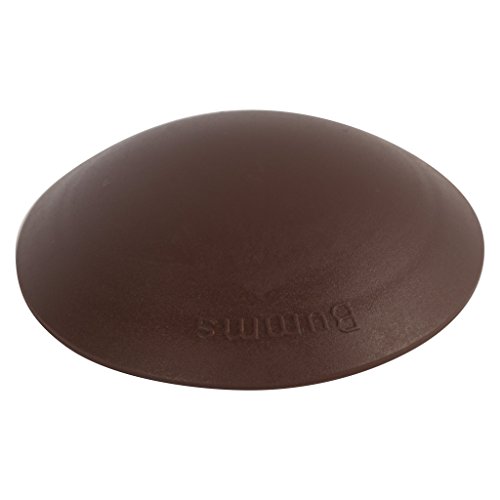 Bumms Türstopper Türstopper Wandpuffer selbstklebend und schraubbar für Wand und Boden 60mm (braun, 3 Stück) von Bumms