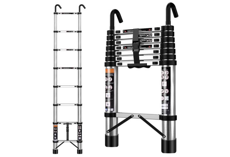 Bundviel Bockleiter Mehrzweckleiter Teleskopleiter Klappleiter Stehleiter Leiter 150 kg Bundviel Bockleiter Mehrzweckleiter Teleskopleiter Klappleiter Stehleiter Leiter 150 kg von Bundviel