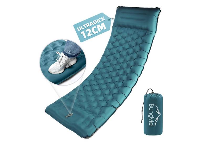 Bundviel Luftbett Camping Selbstaufblasend 12cm Dicke Luftmatratze Utraleicht mit Fußp Bundviel Luftbett Camping Selbstaufblasend 12cm Dicke Luftmatratze Utraleicht mit Fußp von Bundviel