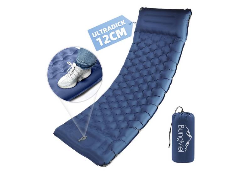 Bundviel Luftbett Camping Selbstaufblasend 12cm Dicke Luftmatratze Utraleicht mit Fußp Bundviel Luftbett Camping Selbstaufblasend 12cm Dicke Luftmatratze Utraleicht mit Fußp von Bundviel