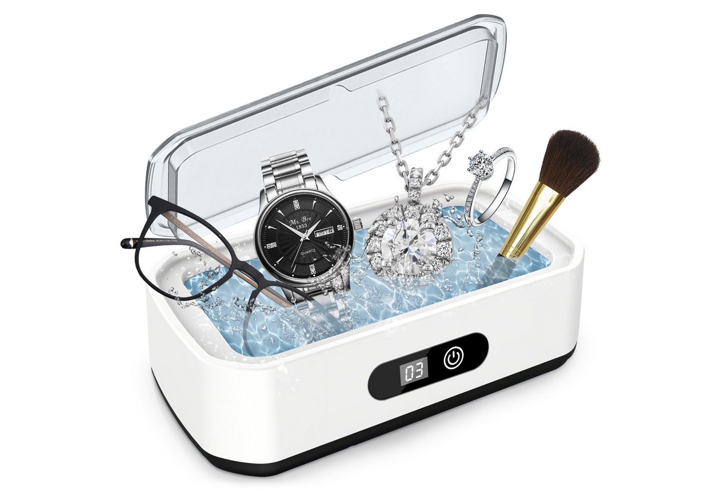 Bundviel Ultraschallreiniger Ultraschallreinigungsgerät Ultraschall Ultraschallgerät 49kHz 650ML Bundviel Ultraschallreiniger Ultraschallreinigungsgerät Ultraschall Ultraschallgerät 49kHz 650ML von Bundviel