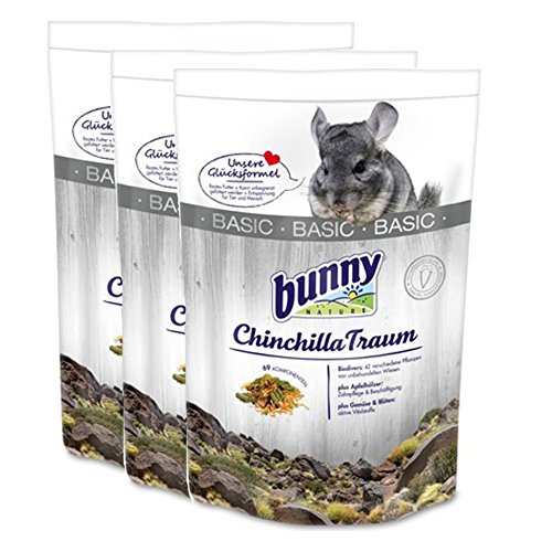 3 x 3,2 kg = 9,6 kg Bunny Chinchilla Traum Basic Futter für Chinchillas 3 x 3,2 kg = 9,6 kg Bunny Chinchilla Traum Basic Futter für Chinchillas von Bunny