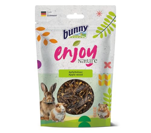Bunny EnjoyNature Apfelhölzer | 100 g | Einzelfuttermittel für Kaninchen und andere Nagetiere | Natürliche Snack-Option für Kaninchen und Nagetiere | Ohne Konservierungsmittel Bunny EnjoyNature Apfelhölzer | 100 g | Einzelfuttermittel für Kaninchen und andere Nagetiere | Natürliche Snack-Option für Kaninchen und Nagetiere | Ohne Konservierungsmittel von Bunny