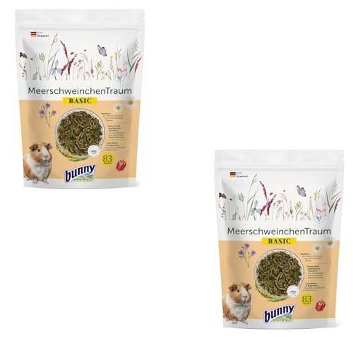 Bunny Nature MeerschweinchenTraum Basic | Doppelpack | 2 x 600 g | Alleinfuttermittel für Meerschweinchen | Ab dem 5. Lebensmonat | Mit Pflanzen aus der Heimat der Meerschweinchen Bunny Nature MeerschweinchenTraum Basic | Doppelpack | 2 x 600 g | Alleinfuttermittel für Meerschweinchen | Ab dem 5. Lebensmonat | Mit Pflanzen aus der Heimat der Meerschweinchen von Bunny