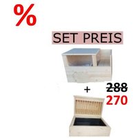 Angebot Buddelkiste + Heuraufe Und Kaninchentoilette Aus Holz Im Set von BunnyLoveOnlineshop