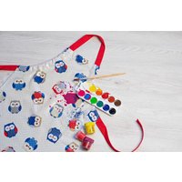 Kinderschürze Aus Abwischbarem Wachstuch - Abwischbare Schürze Pvc Für Kinder Und Erwachsene von BunnyStreetCom