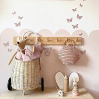 Liberty Schmetterling Wand Aufkleber Aufkleber, Niedliche Kinderzimmer Dekor, Mädchen Zimmer Hübsche Cottage-stil, Wand-Dekor, Betsy von BunnyandBearStudioUK