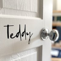 Personalisierte Name Tür Aufkleber, Plaque, Wohnkultur Idee, Kinderzimmer Dekor Ideen, Home Styling, Ideen von BunnyandBearStudioUK
