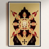 Verzierte Hexe | Stilisierter Kunstdruck Seltsame Okkulte Konzeptkunst Gothic, Uralte Kunst, Alchemie Druck Verzierte Hexe | Stilisierter Kunstdruck Seltsame Okkulte Konzeptkunst Gothic, Uralte Kunst, Alchemie Druck von BunsoPrints