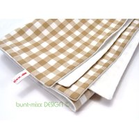 Babydecke Molton 100 % Baumwolle Vichykaro, Handmade By Buntmixxdesign © von BuntMixxDesign