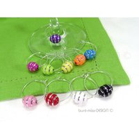 Glasmarkierer Viele Farben Glasmarker Bunte Marker Weinglas Party Ostern Weihnachten Dekoration By Buntmixxdesign © von BuntMixxDesign