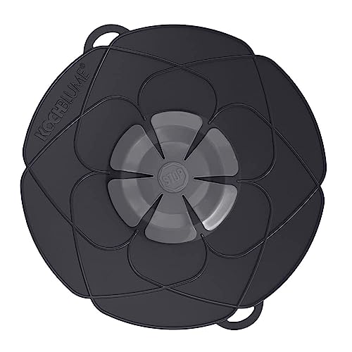 Kochblume L Ø29cm | Silikon Überkochschutz für Töpfe und Pfannen von 14-24cm | Spritzschutz | Damfgaraufsatz | Premium-Silikon & BPA frei| Hitzebeständig | Spülmaschinenfest | Farbe: anthrazit Kochblume L Ø29cm | Silikon Überkochschutz für Töpfe und Pfannen von 14-24cm | Spritzschutz | Damfgaraufsatz | Premium-Silikon & BPA frei| Hitzebeständig | Spülmaschinenfest | Farbe: anthrazit von Kochblume