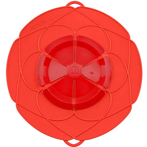 Kochblume das Original, Silikon Überkochschutz für Töpfe und Pfannen, Mikrowellen-Deckel, Spritzschutz und Dampfgar-Aufsatz | (rot, XL | Topfgröße 20-28cm) Kochblume das Original, Silikon Überkochschutz für Töpfe und Pfannen, Mikrowellen-Deckel, Spritzschutz und Dampfgar-Aufsatz | (rot, XL | Topfgröße 20-28cm) von Kochblume