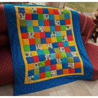 Garten Hochwertige Unikat Patchworkdecke Aus Designer Qualitätsstoffen, Farblich Liebevoll Abgestimmt, Fein Abgesteppt Garten Hochwertige Unikat Patchworkdecke Aus Designer Qualitätsstoffen, Farblich Liebevoll Abgestimmt, Fein Abgesteppt von BunteFlickenecke