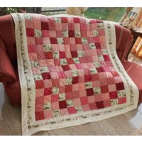 Übergröße Hochwertige Unikat Elfenquilt Aus Designer Qualitätsstoffen, Farblich Liebevoll Abgestimmt, Fein Abgesteppt von BunteFlickenecke