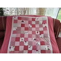 Hochwertige Unikat Patchworkdecke/Quilt Aus Designer Qualitätsstoffen, Farblich Liebevoll Abgestimmt, Fein Abgesteppt von BunteFlickenecke