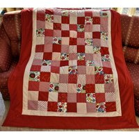 Hochwertige Unikat Patchworkdecke/Quilt Aus Designer Qualitätsstoffen, Farblich Liebevoll Abgestimmt, Fein Abgesteppt von BunteFlickenecke