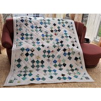 Übergröße Hochwertige Unikat Quilt Aus Designer Qualitätsstoffen, Farblich Liebevoll Abgestimmt, Fein Abgesteppt von BunteFlickenecke