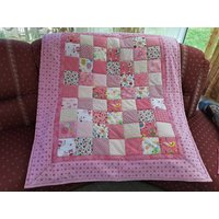 Kuschelige Unikat Patchworkdecke/Quilt Aus Designer Qualitätsstoffen, Farblich Liebevoll Abgestimmt, Fein Abgesteppt von BunteFlickenecke