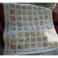 Übergröße Hochwertige Unikat Quilt Aus Designer Qualitätsstoffen, Farblich Liebevoll Abgestimmt, Fein Abgesteppt von BunteFlickenecke