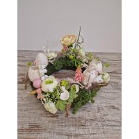 Ostergranz Eleganz in Pastelltönen Handgefertigter Osterkranz Mit Porzellaneiern Und Keramikblumen Osterzauber Ostergranz Eleganz in Pastelltönen Handgefertigter Osterkranz Mit Porzellaneiern Und Keramikblumen Osterzauber von BunteWurzel