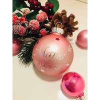 Weihnachtskugeln Personalisiert 6cm Geschenk, Gastgeschenke, Hochzeit Diy, Name, Datum, Christbaumschmuck Weihnachtskugeln Personalisiert 6cm Geschenk, Gastgeschenke, Hochzeit Diy, Name, Datum, Christbaumschmuck von BunteZauberwelt