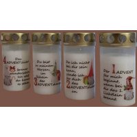 4Er Set Grabkerzen "Advent" Sternenkinder W3 4Er Set Grabkerzen "Advent" Sternenkinder W3 von BunterGrabschmuck