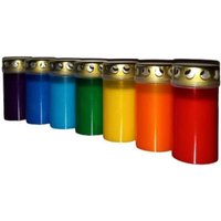 Bunte Grabkerzen Grablicht Grabdeko Grabschmuck Bg1 von BunterGrabschmuck
