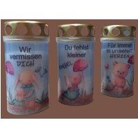 Grabkerze Sternenkind Nostalgie 42 von BunterGrabschmuck