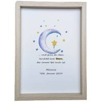 Sternenkind Trauergeschenk Stille Geburt Erinnerungsbild Tb1 von BunterGrabschmuck