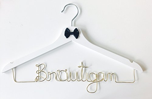 Kleiderbügel "Bräutigam" für Ihre Hochzeit GOLD von Buntermix