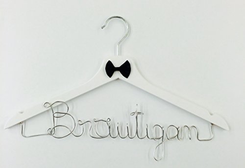 Kleiderbügel "Bräutigam" für Ihre Hochzeit - SILBER individuell gestaltbar von Buntermix