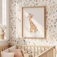 Kinderbild/Poster - Süße Giraffe von Buntfleck