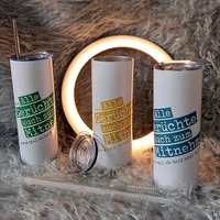 Doppelwandiger Edelstahl-Thermobecher - Mit Spruch Erhältlich in 6 Farben Doppelwandiger Edelstahl-Thermobecher - Mit Spruch Erhältlich in 6 Farben von BuntimTurm