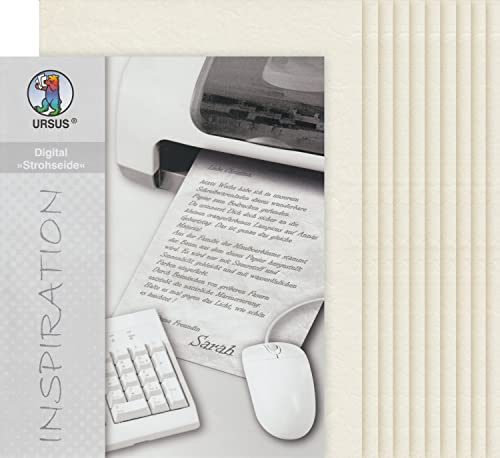 Strohseide"Digital", DIN A4, 25g/m², 10 Blatt Natur von Ludwig Bähr