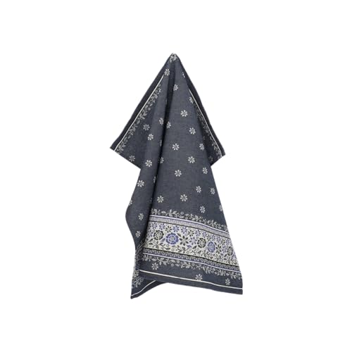 Bunzlau Castle | Geschirrtuch Belle Fleur Dunkelblau | 100% GOTS Zertifiziert von Bunzlau Castle