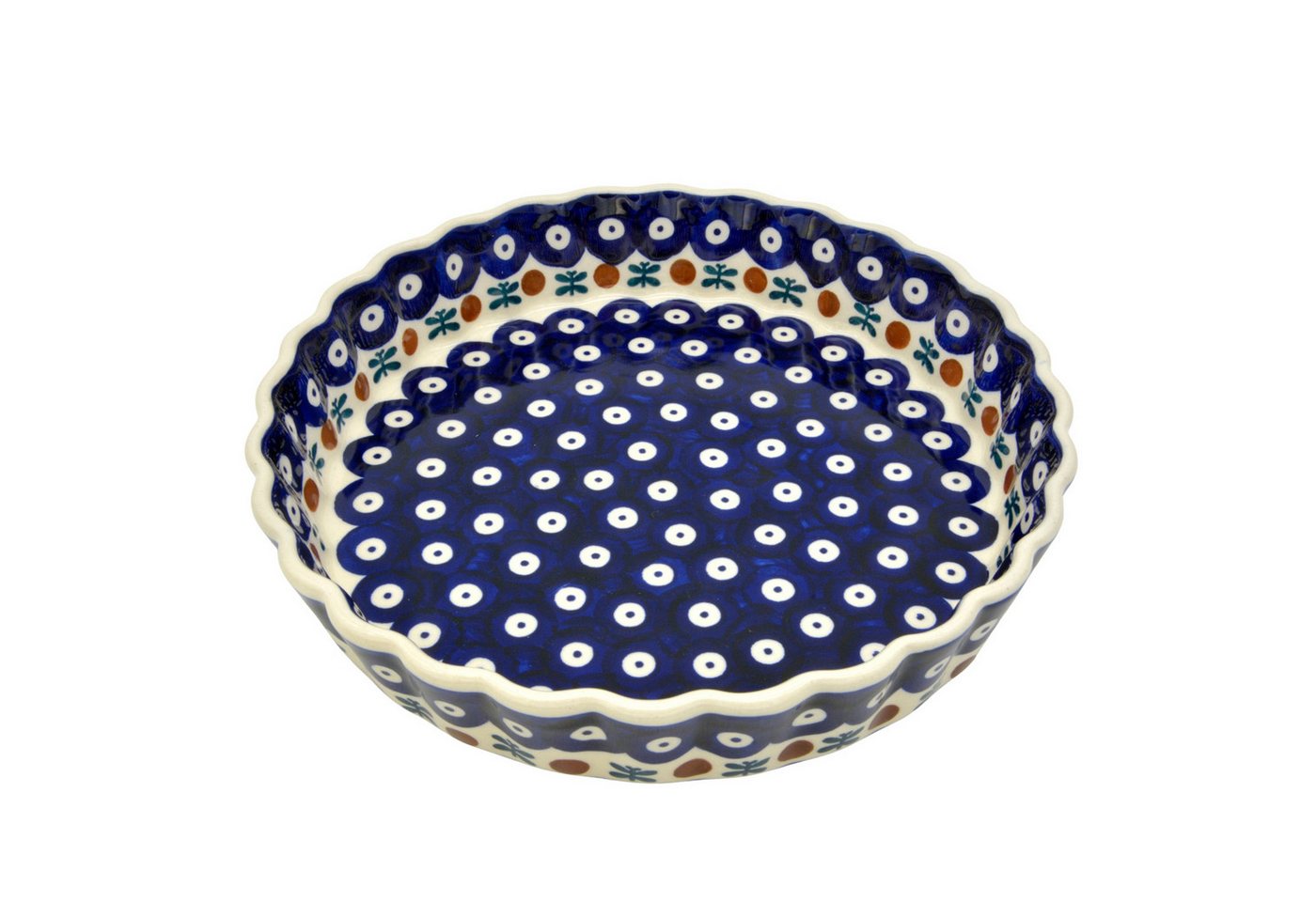 Bunzlauer Keramik Manufaktura Quicheform mittelgroß 1250 ml, 23 cm Durchmesser von Bunzlauer Keramik Manufaktura