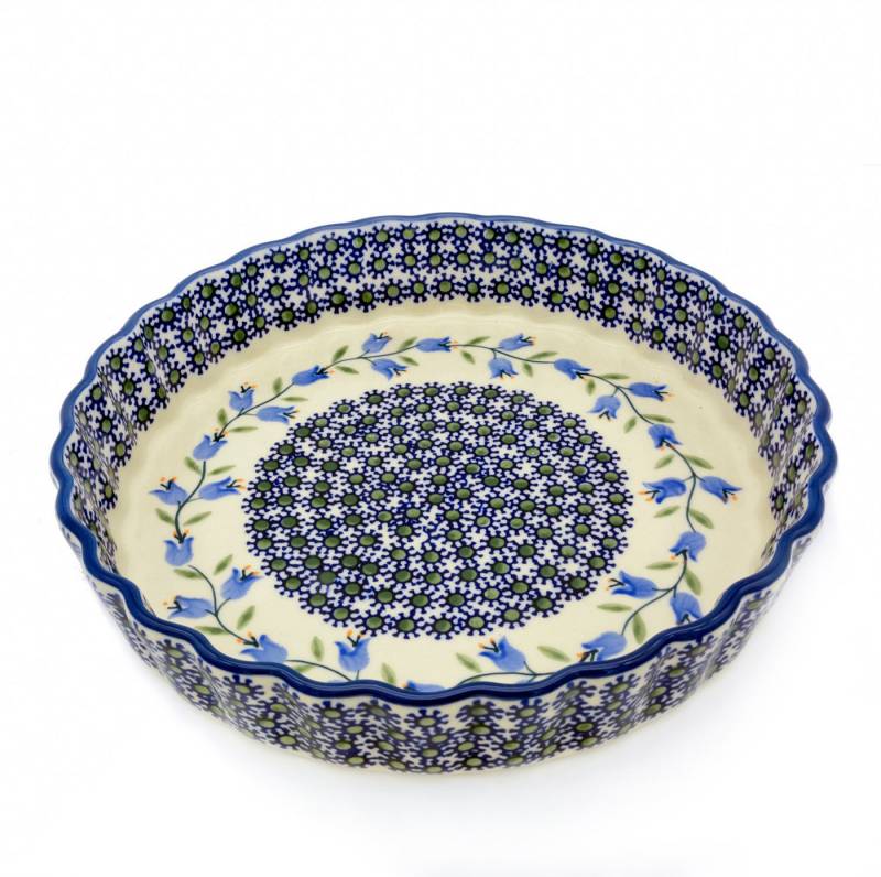 Bunzlauer Keramik Manufaktura Quicheform mittelgroß 1250 ml, 23 cm Durchmesser, backofenfest, bitte Gebrauchsanleitung beachten von Bunzlauer Keramik Manufaktura