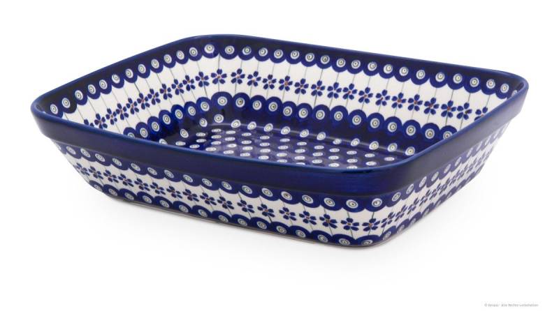 Bunzlauer Keramik Auflaufform Bunzlauer Keramik 3,4L Auflaufform Backform XXL 32x25,5x7cm Dekor 166a, Keramik von Bunzlauer Keramik