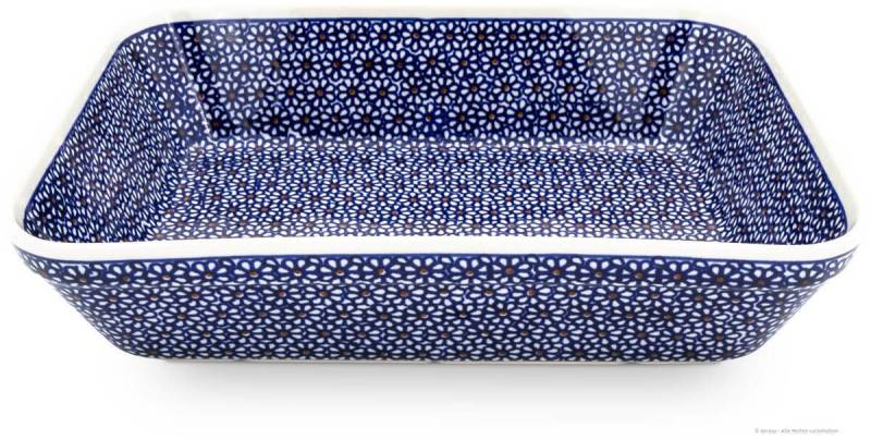 Bunzlauer Keramik Auflaufform Bunzlauer Keramik XXL 3,4L Auflaufform Backform 32x25,5x7cm Dekor 120, Keramik von Bunzlauer Keramik
