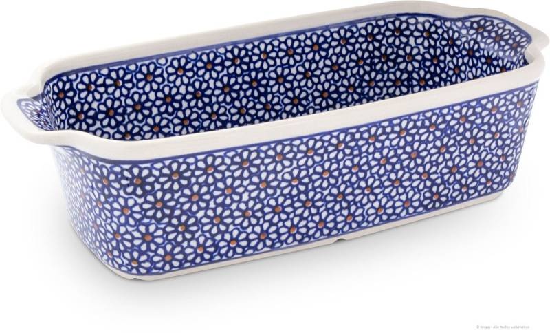 Bunzlauer Keramik Backform Bunzlauer Keramik 1 L Auflaufform Brotform 26,5x12,5x7,2cm Dekor 120 von Bunzlauer Keramik