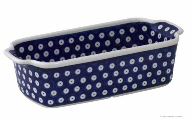 Bunzlauer Keramik Backform Bunzlauer Keramik 1Liter Auflaufform Brotform 26,5x12,5x7,2cm Dekor 42 von Bunzlauer Keramik