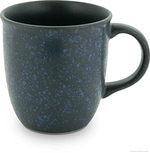 Bunzlauer Keramik 350 ml Becher, Teetasse Keramikbecher Kaffeepot Tasse, Ø9,3 cm, H9,7 cm,Handarbeit, Dekor ZIELON grün von Bunzlauer keramik