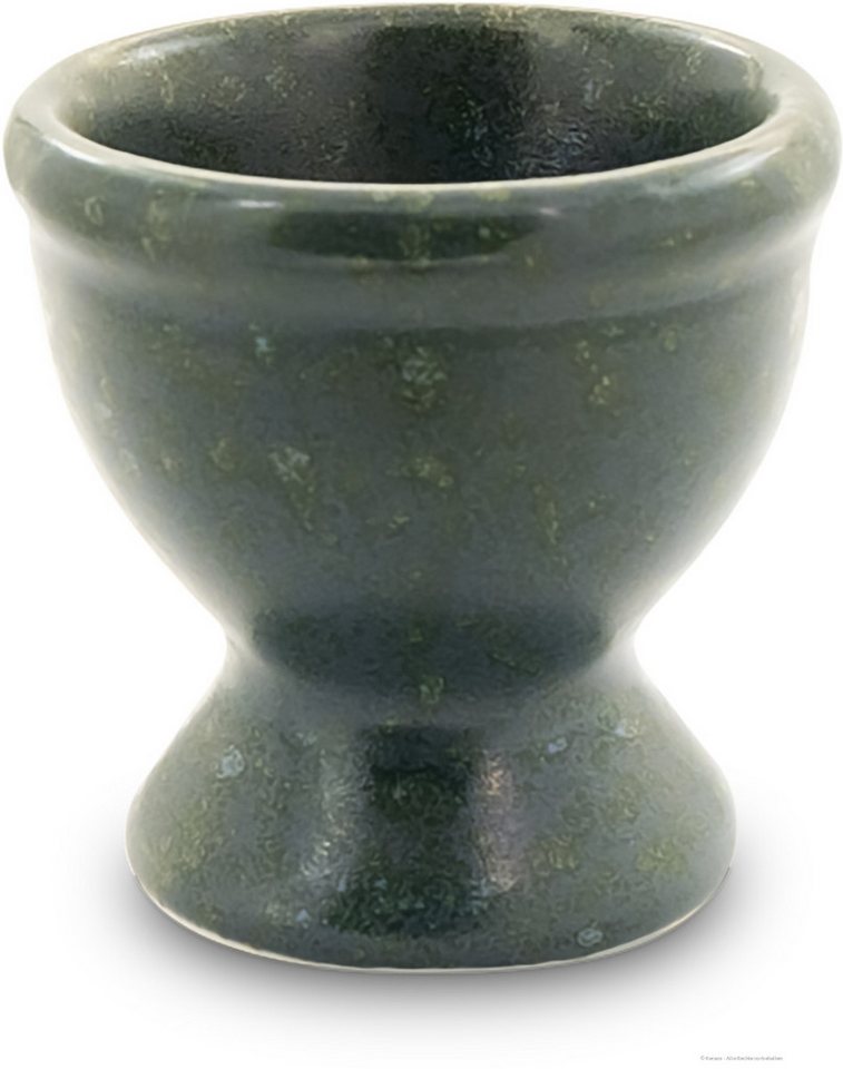 Bunzlauer Keramik Eierbecher Bunzlauer Keramik Eierbecher klassisch hoch Ø5,4cm x H5,2cm Dek ZIELON von Bunzlauer Keramik
