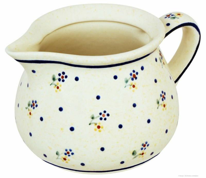 Bunzlauer Keramik Kanne Bunzlauer Keramik 600 ml Milchkanne Sahnegießer 16,3x10 cm, Dekor 111, 0,60 l von Bunzlauer Keramik